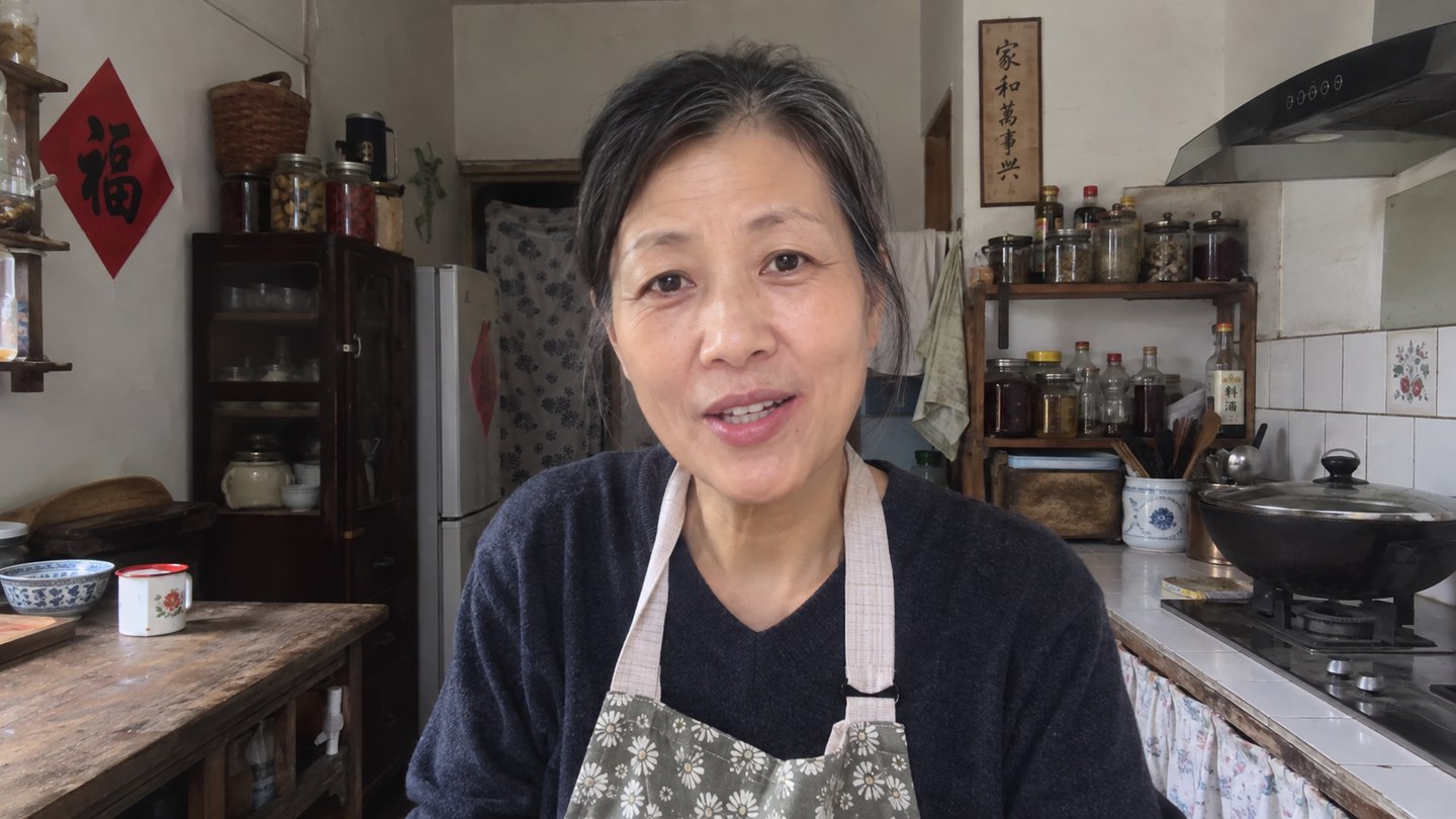 Mulan Wu in a home kitchen
